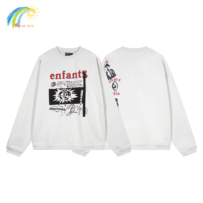 Autumn Winter Top Quality Graphics Graffiti Enfants Riches Deprimes Sweatshirts Men Women High Street Vintage ERD Pullovers