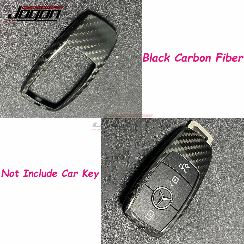 Carbon Fiber Car Smart Key Remote Entry Fob Keyless Case Cover For Benz A C E GLE CLA Class W177 W205 W213 V167 C118 2017-2020