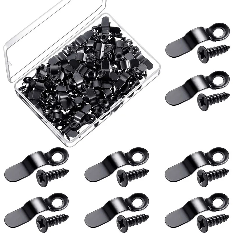 

100 Sets of Rotating Button Frame Picture Rotating Buttons with Screws for Hanging Pictures and Photos