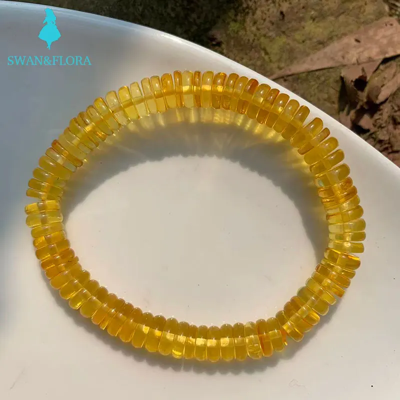 

100% natural baltic amber bracelet Jewelry 8MM Genuine Charm Bracelets Cute/Romantic Women