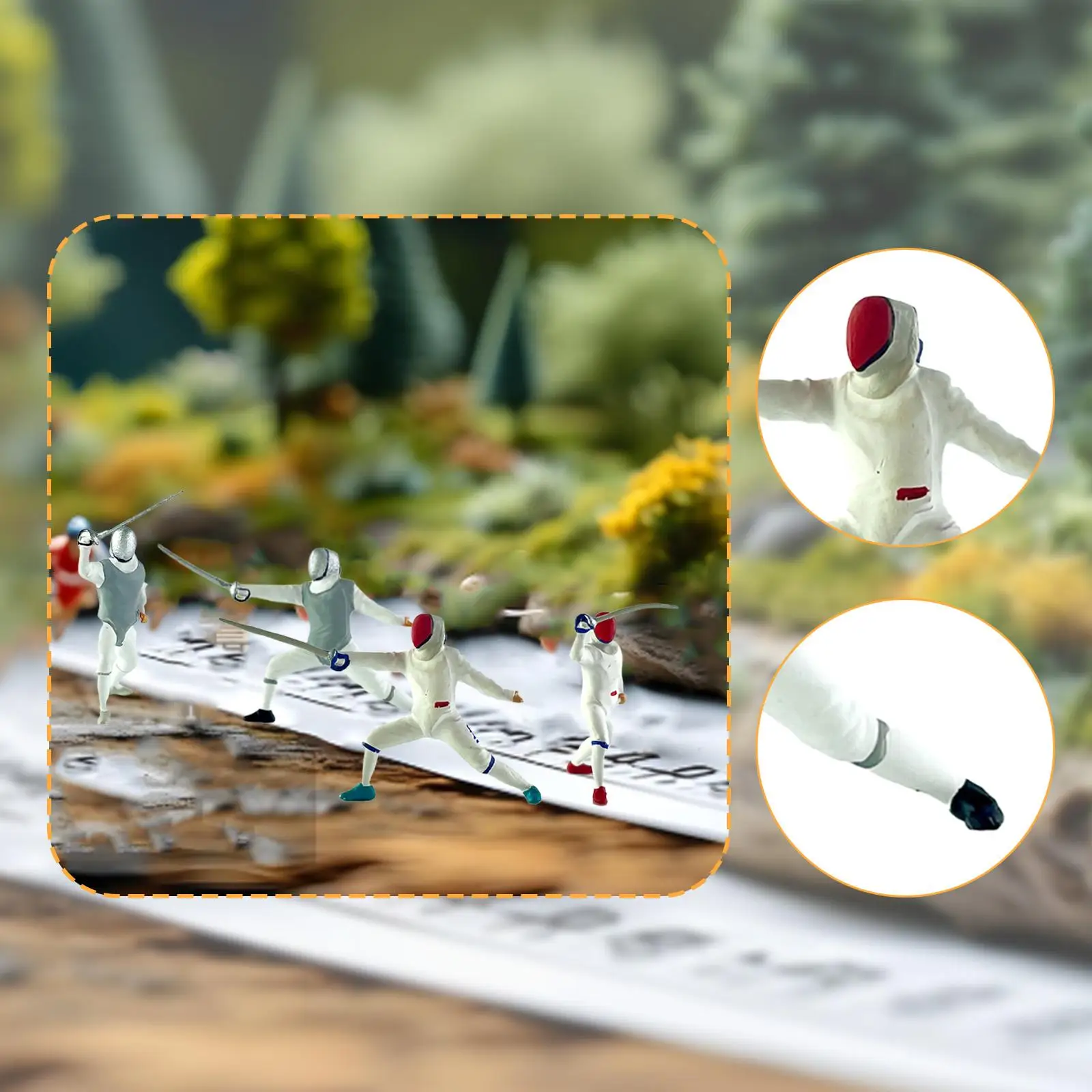 1/64 schaal miniatuur figuur beeldje Diorama's creatieve handgeschilderde miniatuur collectie lay-out decoratie kleine mensen