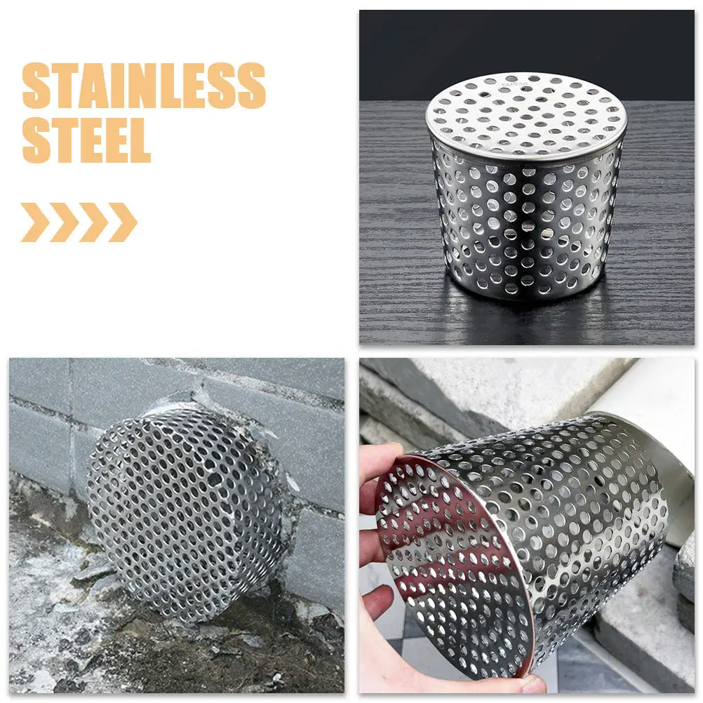 Stainless Steel Downspout Guard Wear Resistant Gutter Leaf Protector Roof Drain Cover Gutter Screen Downspout Guard