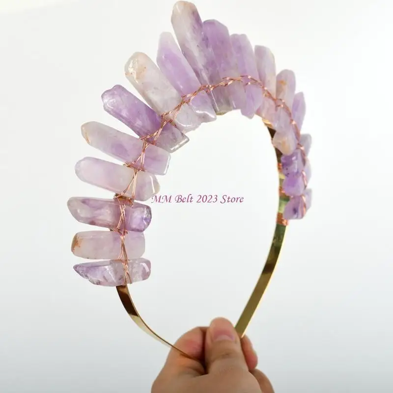 

49ME Crystal Crown Headband for Ideal for Women Ladies Bridal and Bridesmaid