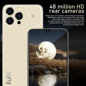 Global Vision 17 Pro Max Smartphone 5G Android 12 8GB RAM 512GB ROM 6,3 palcový telefon 2280x1080HD 24+48MP 4G síťový mobilní telefon 6 nejlepší prodej kopie telefonu - №4