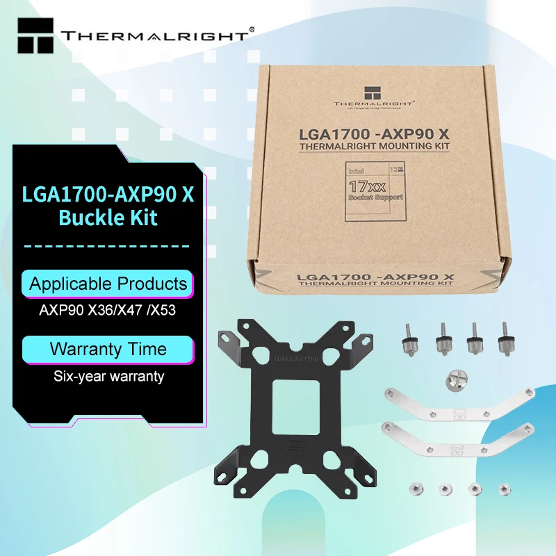 

Thermalright AXP90 CPU Cooling Buckle Bracket Kit PC Case Mounting Bracket INTEL12 Generation LGA1700 Bracket