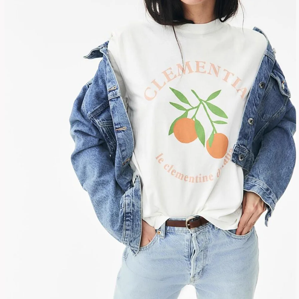 

American Vintage Style Printing Street Fashion Casual T Shirts Women Summer Short Sleeve Loose Cotton Tops Crewneck White Tees