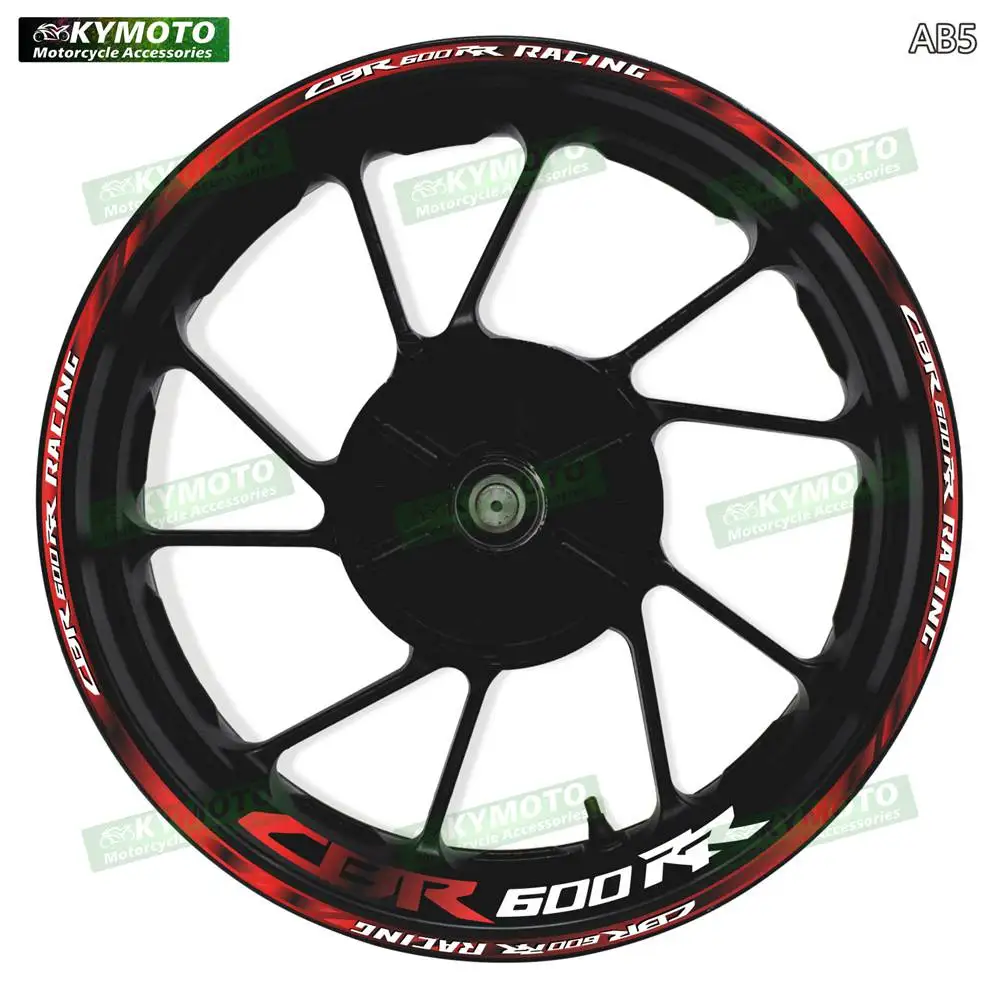 

Аксессуары для мотоциклов Honda CBR 600RR CBR600RR, 17-дюймовые градиентные наклейки на передние и задние колеса, обтекатели и ступица колеса