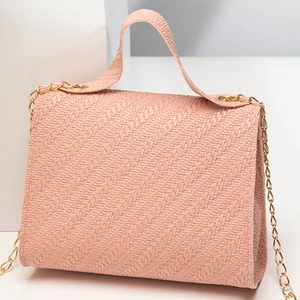 Quadratische relevante aktuelle Tasche für Frauen, PU -Leder, große Kapazität, Crossbody -Tasche für Mobilgeräte 8 Hauptverkaufstasche mit dicker Kette - №5