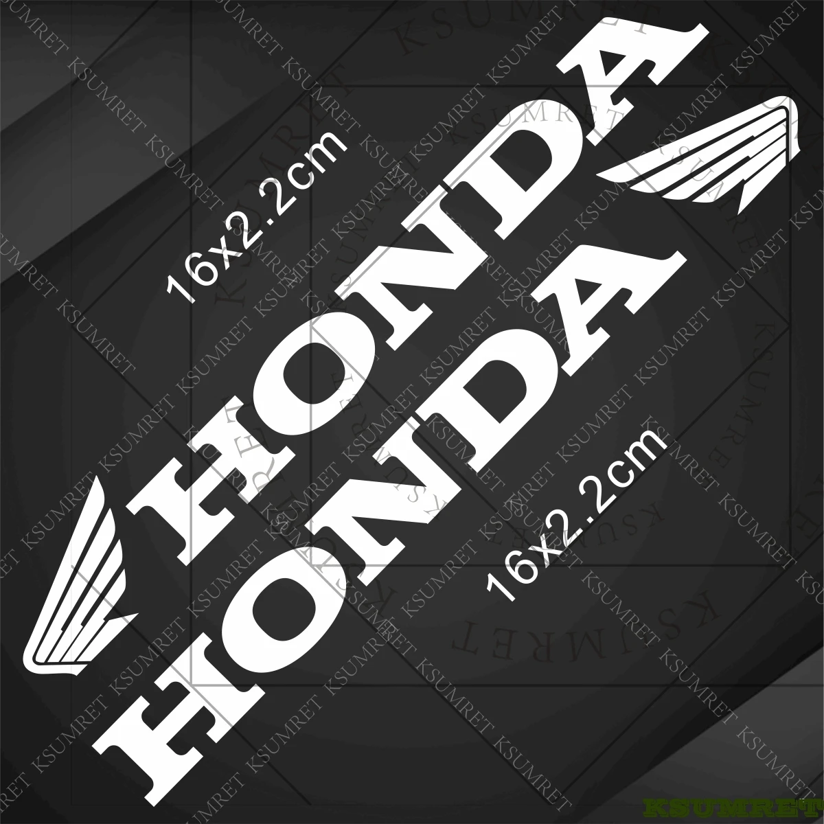 لهوندا ملصق دراجة نارية شعار الشارات