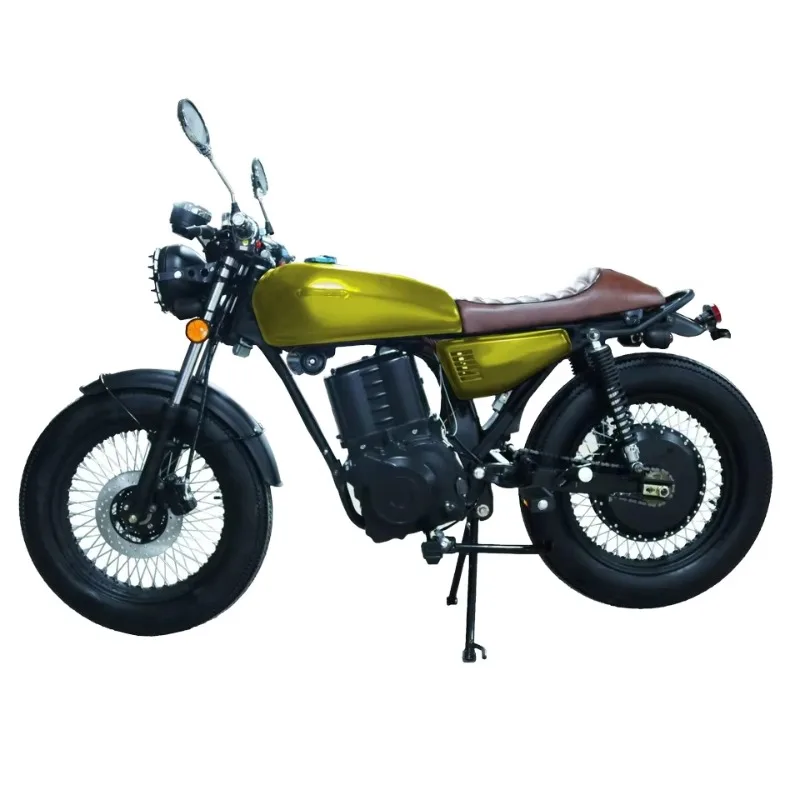 

2025 Newest Retro-Style Modified Electric Scooter Wide Tire Brushless Motor 50km/h Max Speed LCD Display IP65 150kg For Europe W