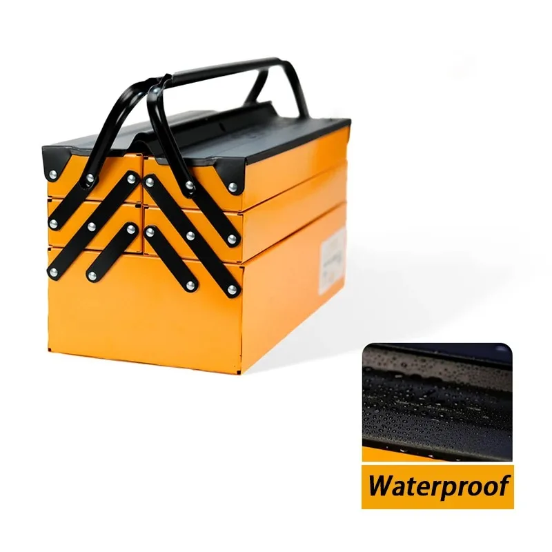 

Большой ящик для хранения инструментов, складной в твердом корпусе, водонепроницаемый, многофункциональный ящик для бытовых инструментов, специальный электрик