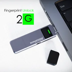 Nuovo 2.0 crittografia delle impronte digitali a stato solido USB Flash Drive1TB/512GB/256GB protezione dati Privacy Usb muslimedrive