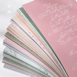 30 pz/lotto Memo pad materiale carta Vintage letterhead Junk Journal Scrapbooking carte Retro sfondo decorazione carta