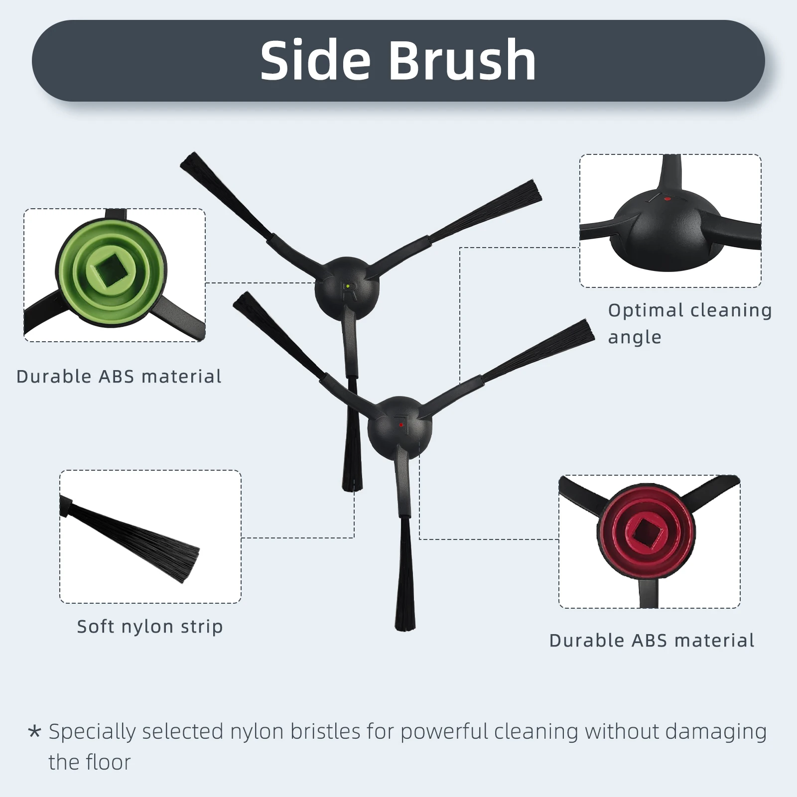 Compatible For Honiture G20 Pro, Tikom G8000 Pro, Laresar Evol 3 3S Replacement Parts Accessories Main Side Brush Filter Mop