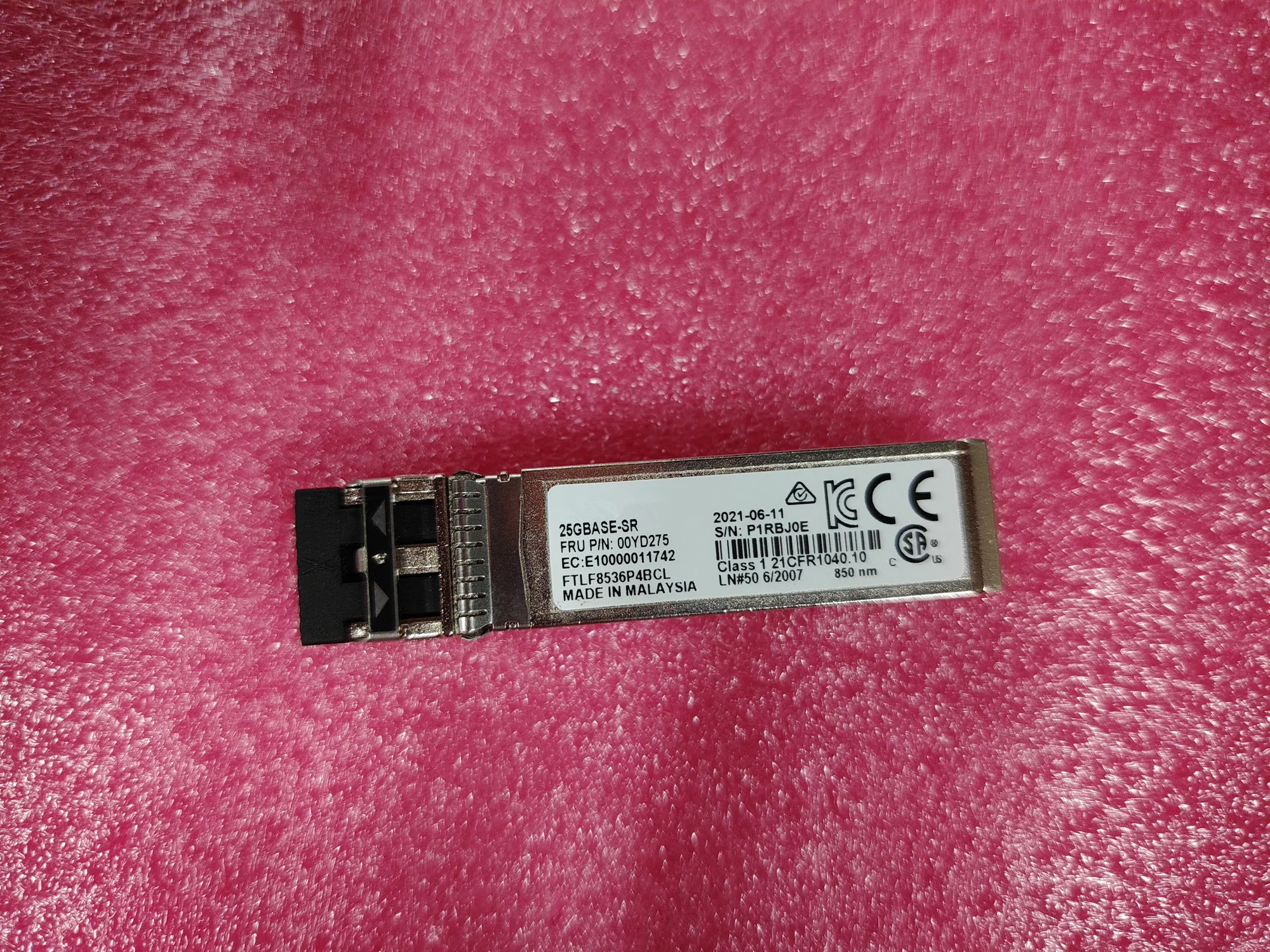 Original  Module SFP 25GB SR Optical Switchr 25GBASE-SR FTLF8536P4BCL 00YD275 850NM 25G Transceiver
