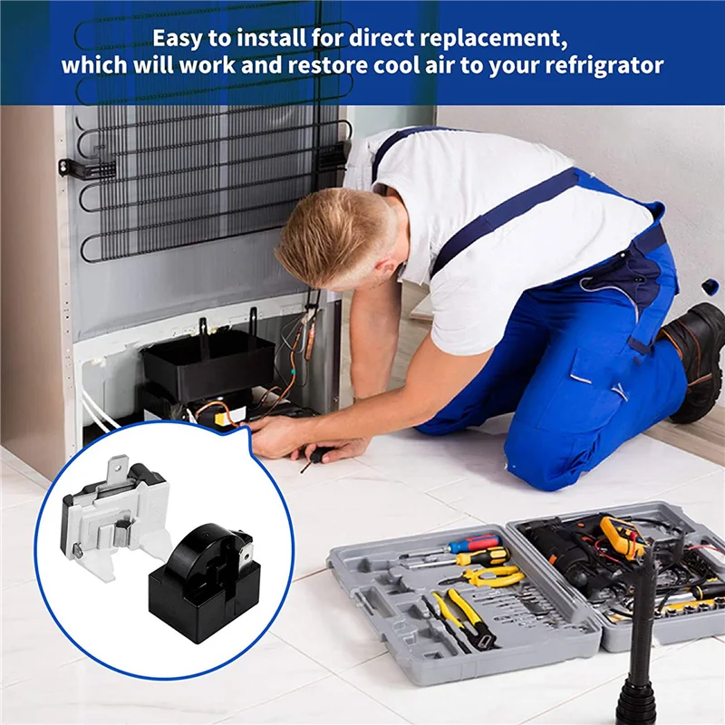 A005-8X 1-контактное реле стартера QP2-4.7 PTC, 1-контактное реле стартера холодильника и защита от перегрузки холодильника 6750C-0005P