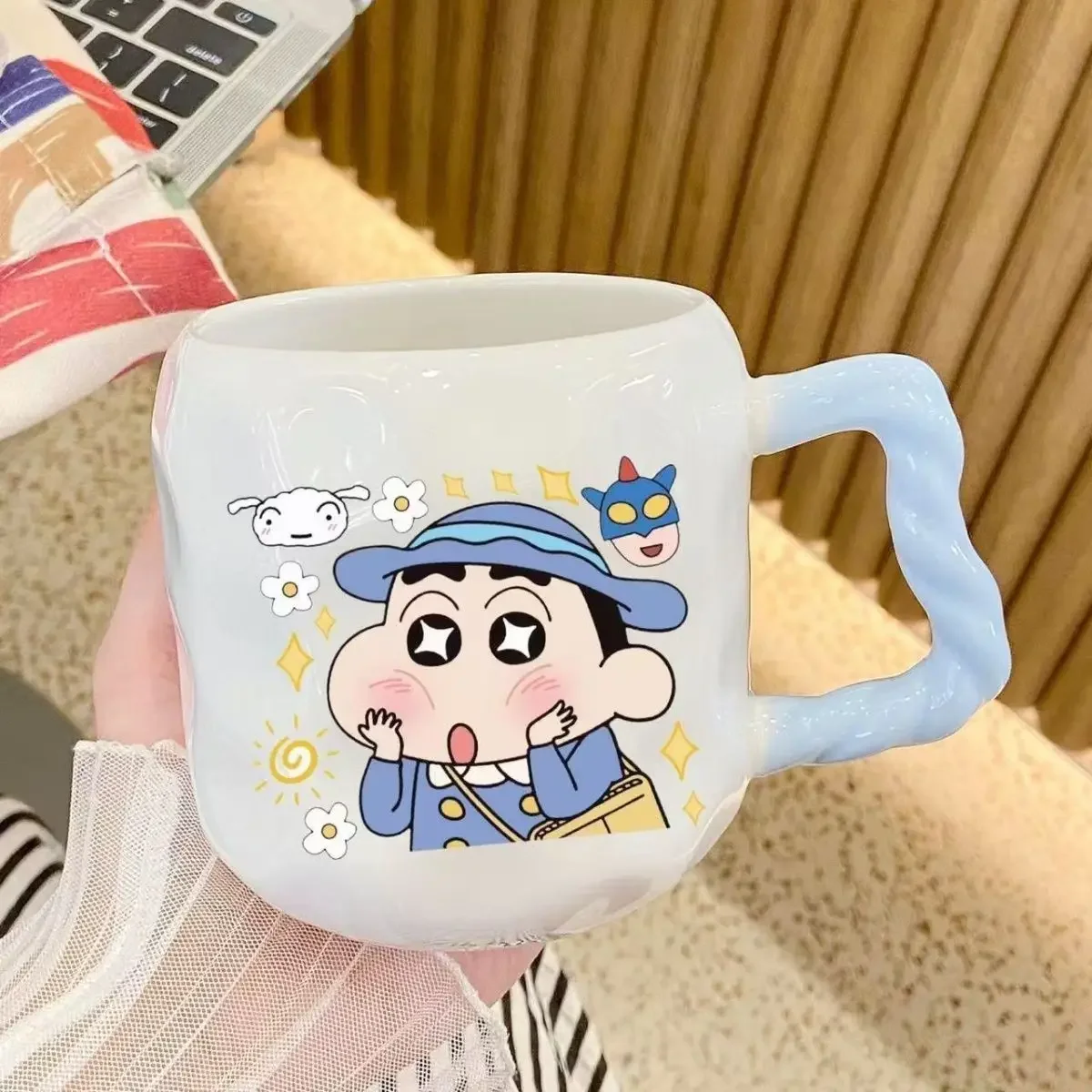 Crayon Shin-chan & Sister Ceramic Mugs | Trendy & Aesthetic Matching Cups | Perfect Birthday Gift