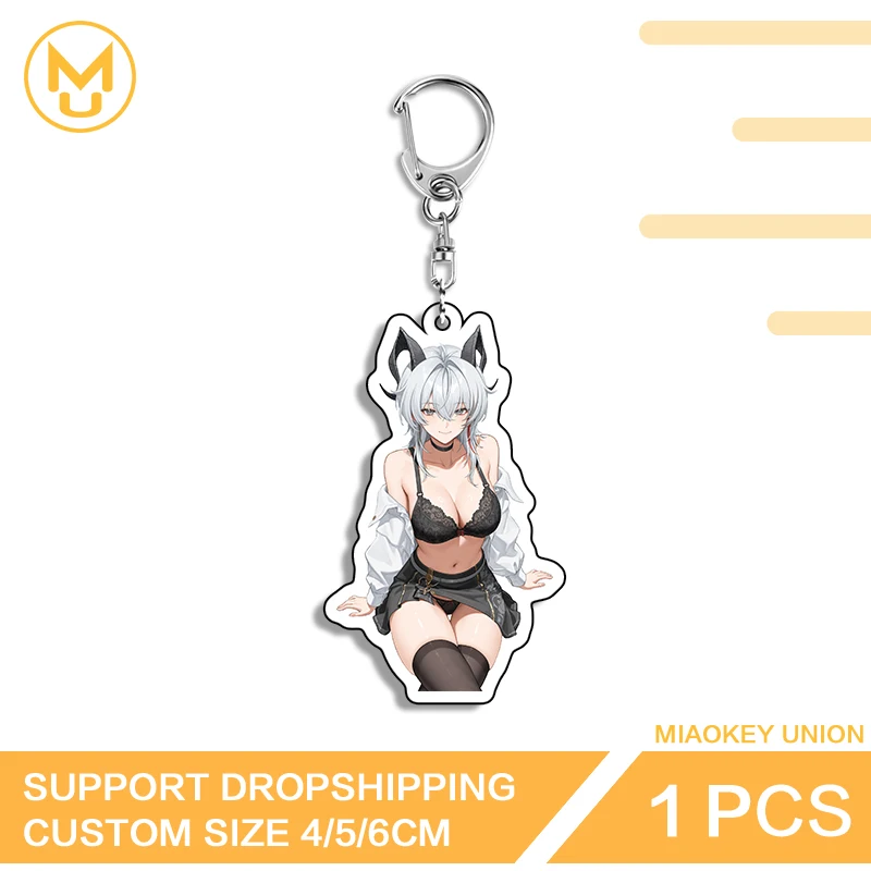 Sitting Posture Zani Wuthering Waves Key Chains Unique Jewelry DIY Decoration Versatile Popular Lightweight Props Toys Hobbies