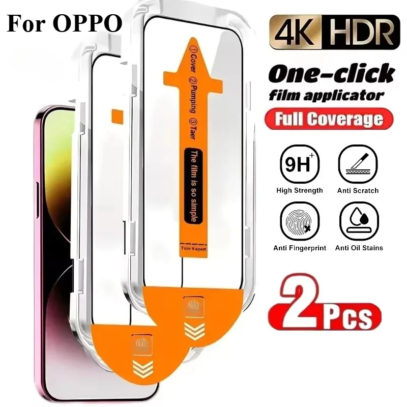 

2Pcs Oleophobic Coating Dust Free Easy Installation Screen Protector For OPPO A6 Pro 4G/5G Glass