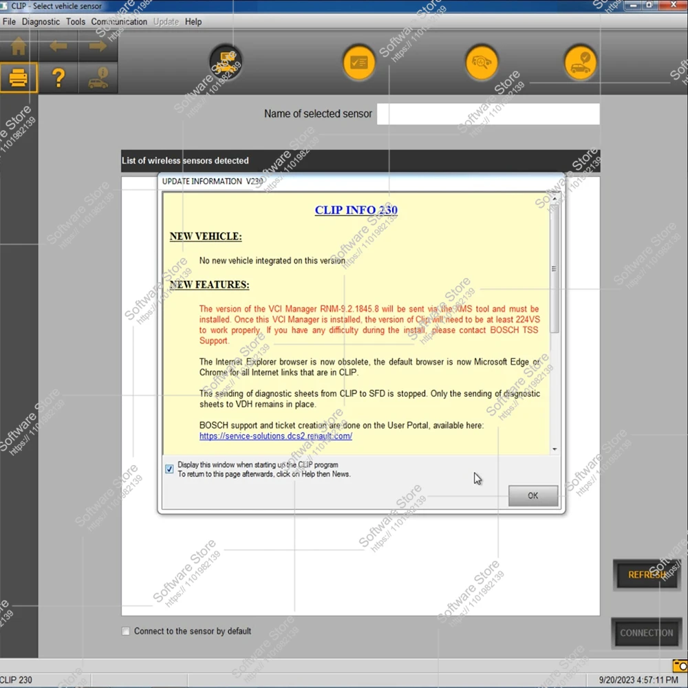 New software with Activation License vehicle Can-Clip V230 For Re-nault cars Update From 1998-2023 reprogramming diagnose tool