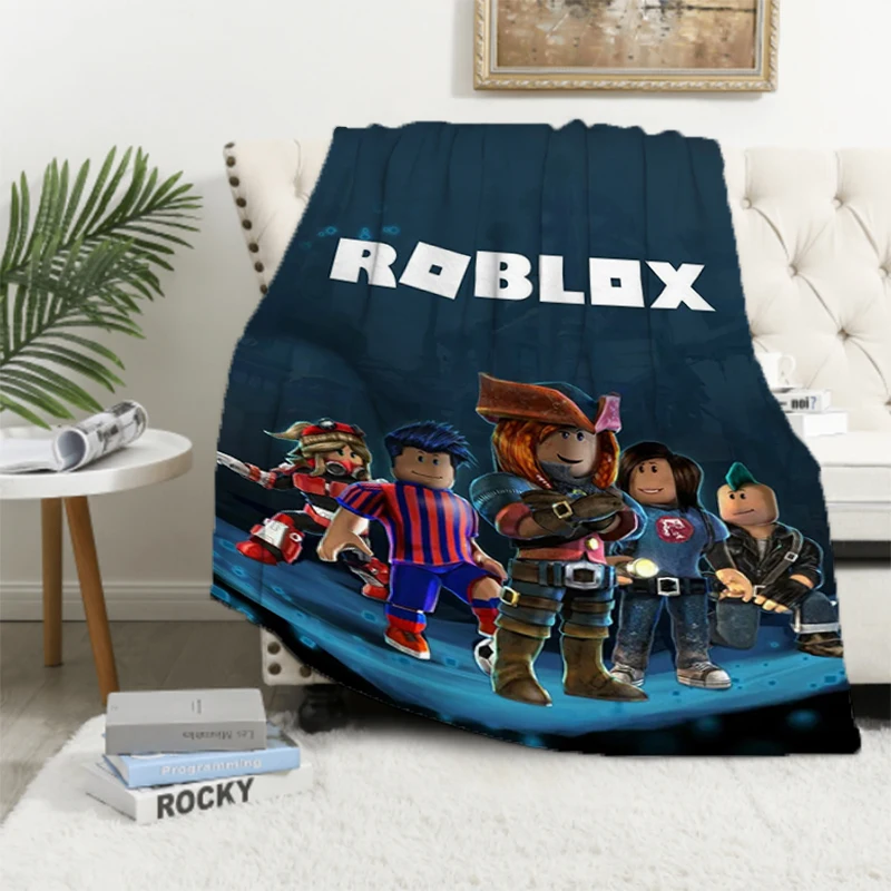 

Hot Game R-RobloxES Blanket Soft Plaid With Print Catnap Throws for Lounge Bed Blankets Microfiber Bedding Downy King Lid Knee