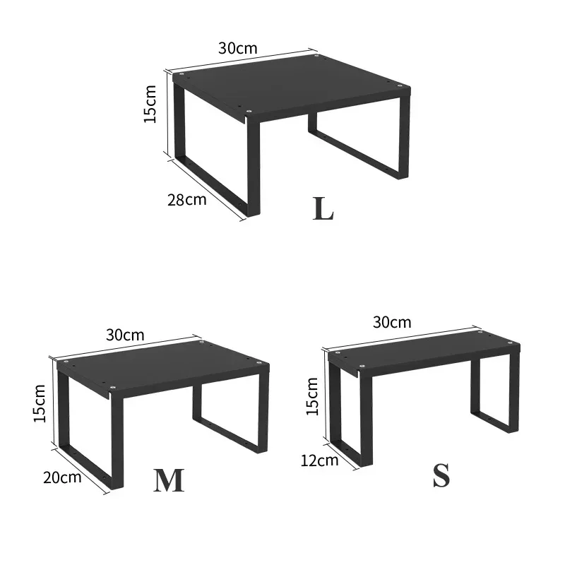 Kitchen Cabinet Organizer Shelf Iron Storage Rack Holder Food Pantry Organization and Storage Shelves Bathroom Cabinet Organizer