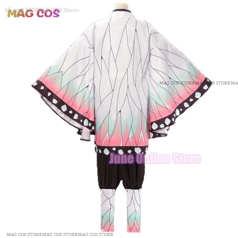 Adult Kids Shinobu Kanae Anime Cosplay Costume Cosplay Clothes Kochou Butterfly Clip Women Uniform Demon Cloak Halloween Outfit