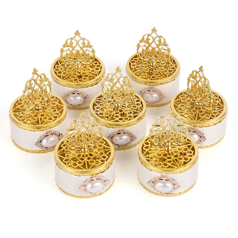 

Golden Candy Boxes Vintage Jewelry Organizer Container Box DIY Craft Chocolate Plastic Gift Packaging Box Wedding Party Supplies
