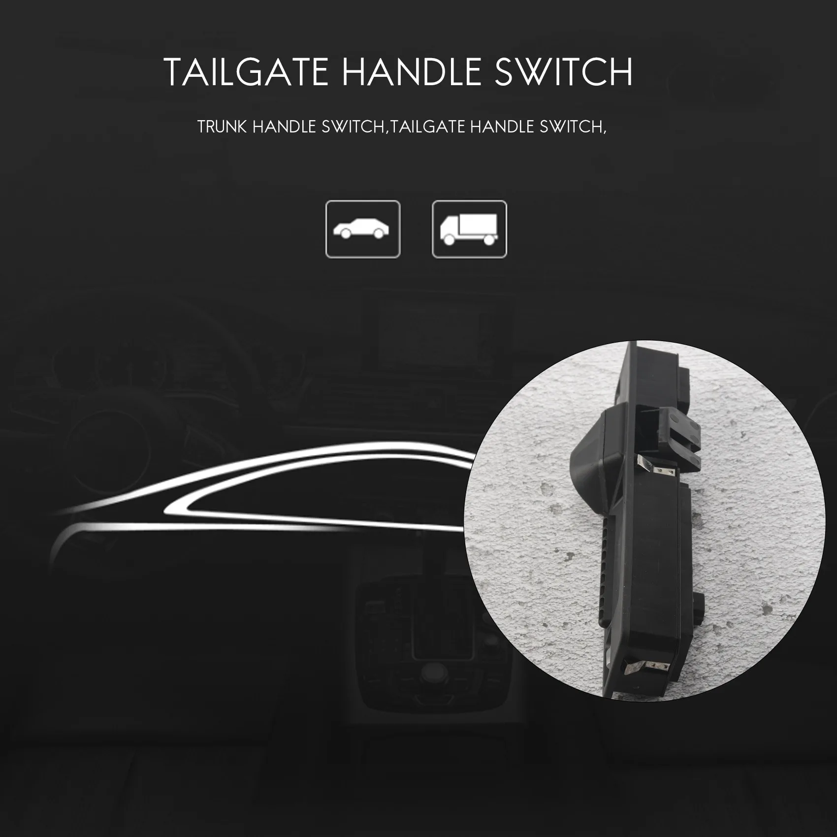 

A82U-Boot Tailgate Handle Trunk Handle Switch For Ford Focus 12-18 F1EB-19B514-BE