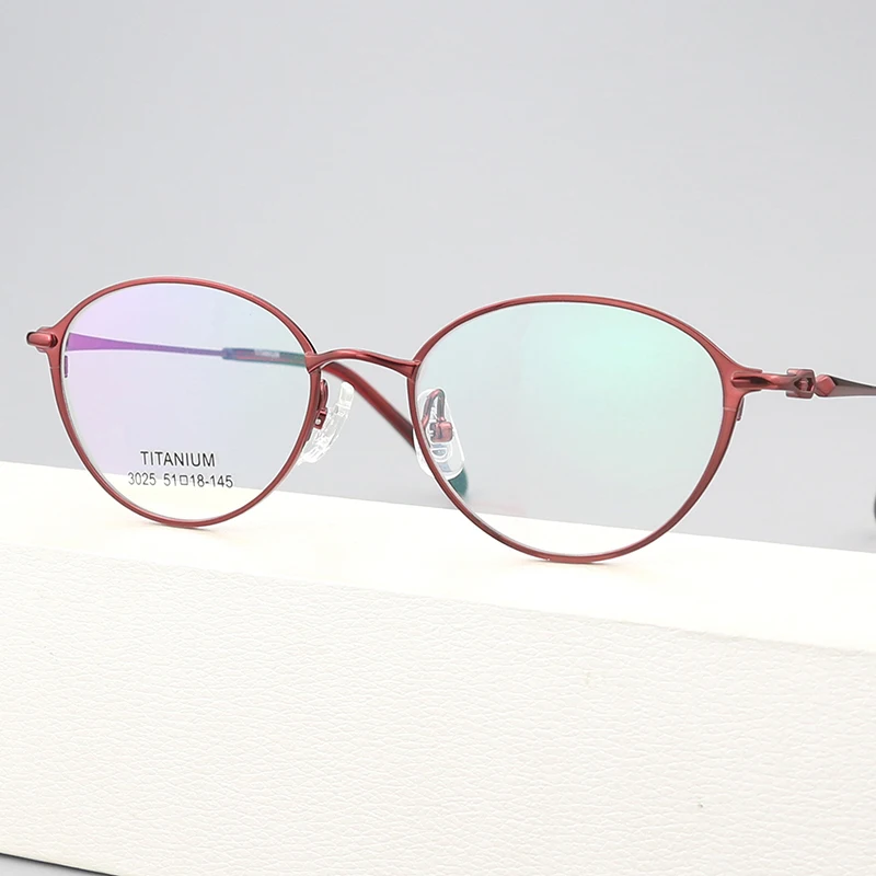 

2025 New Optical Glasses Frame Men Women Eyeglass Frames Titanium Eyewear Prescription Myopia Round Eyeglasses Spectacles