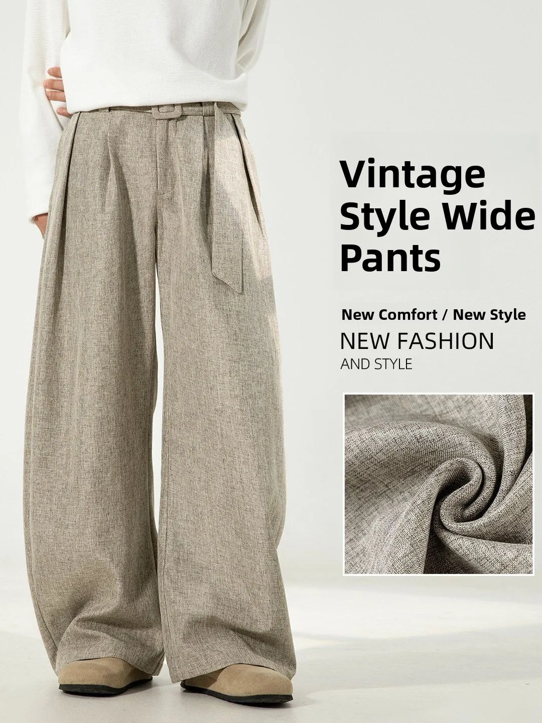 

Мужские брюки премиум-класса для осени и зимы: широкие, прямого кроя, классические, с дизайнерским акцентом на детали, повседневные, длинные