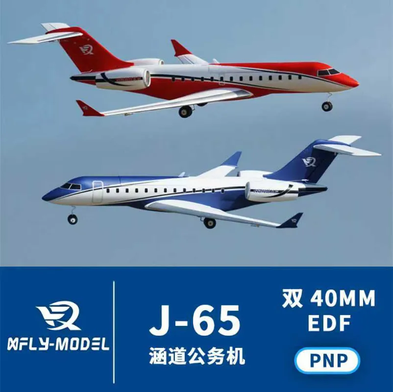 

XFly Model J65 RC Business Jet Twin 40mm EDF Electric Fixed Wing Aircraft For Adult RC Hobby Outdoor Flight Enthusiasts