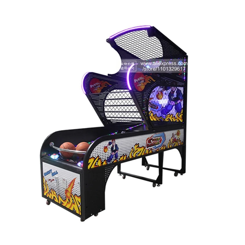 Shopping Center Commercial Sport Amusement Tickets Redemption Games Coin Operated Street Basketball Shooting Arcade Game Machine