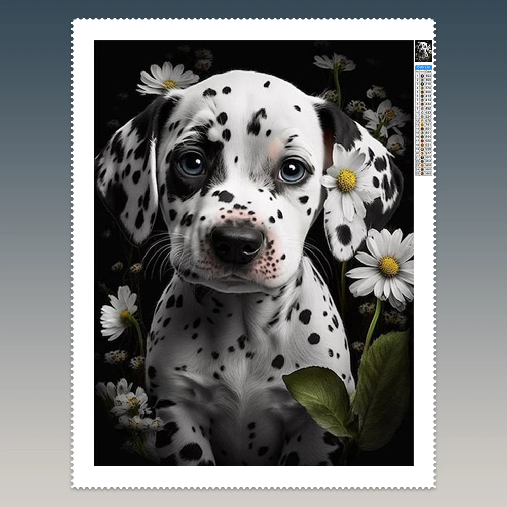 

Маленький далматин 5D алмазная живопись милый питомец щенок животное фреска DIY Алмазная вышивка ручной домашний декор стены детский подарок