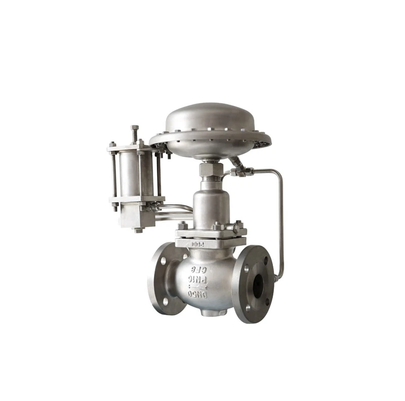 Duplex Stainless Steel 30D12 Self-Operated Stop Valve Type Behind The Valve With Pilot Pressure Control Valve