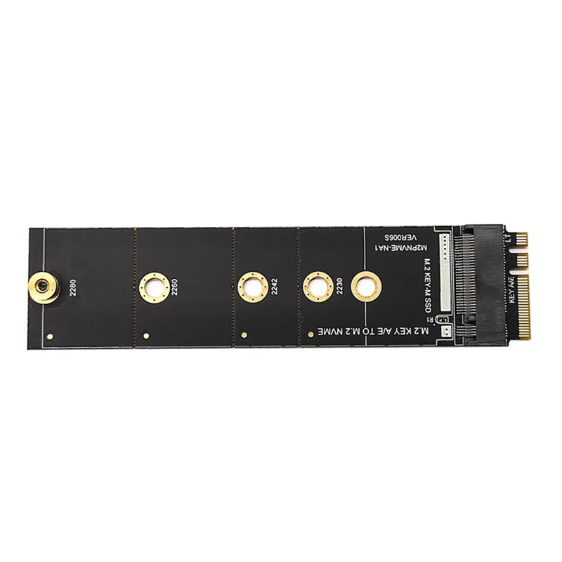 New M.2 A+E KEY Slot To M.2 NVME Adapter Card NGFF To KEY-M Expansion Card NVMe PCI Express SSD Port Expansion Adapter