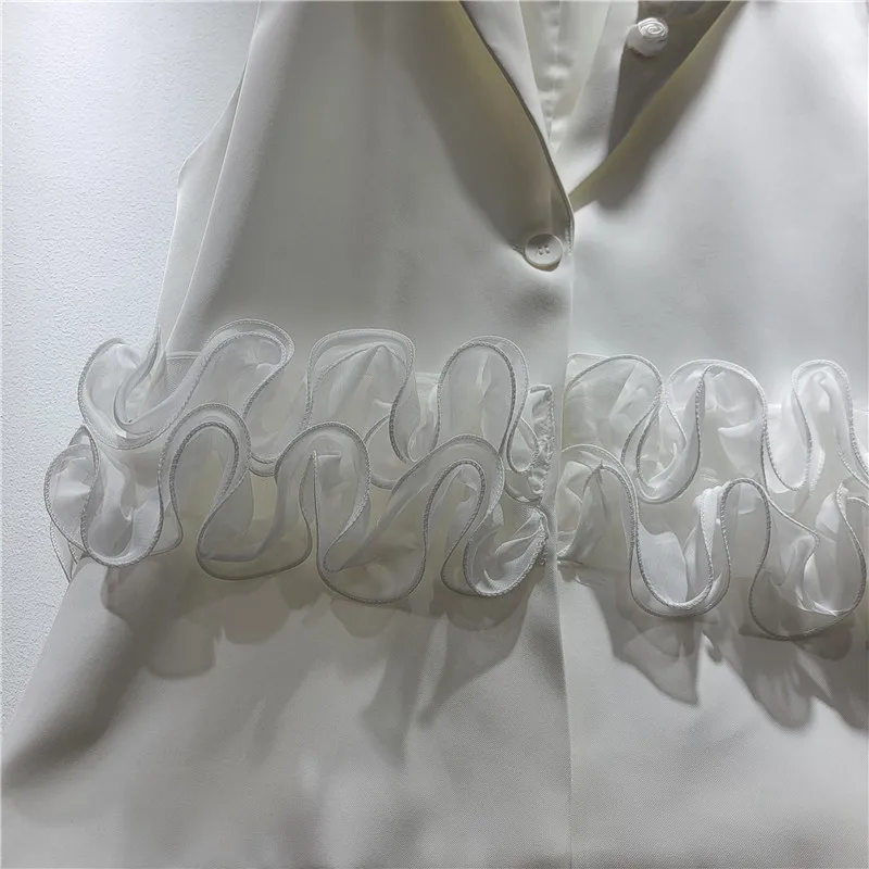 SuperAen 2026 primavera y otoño nuevos chalecos holgados personalizados de estilo europeo y americano a la moda con diseño de hongo de árbol comestible