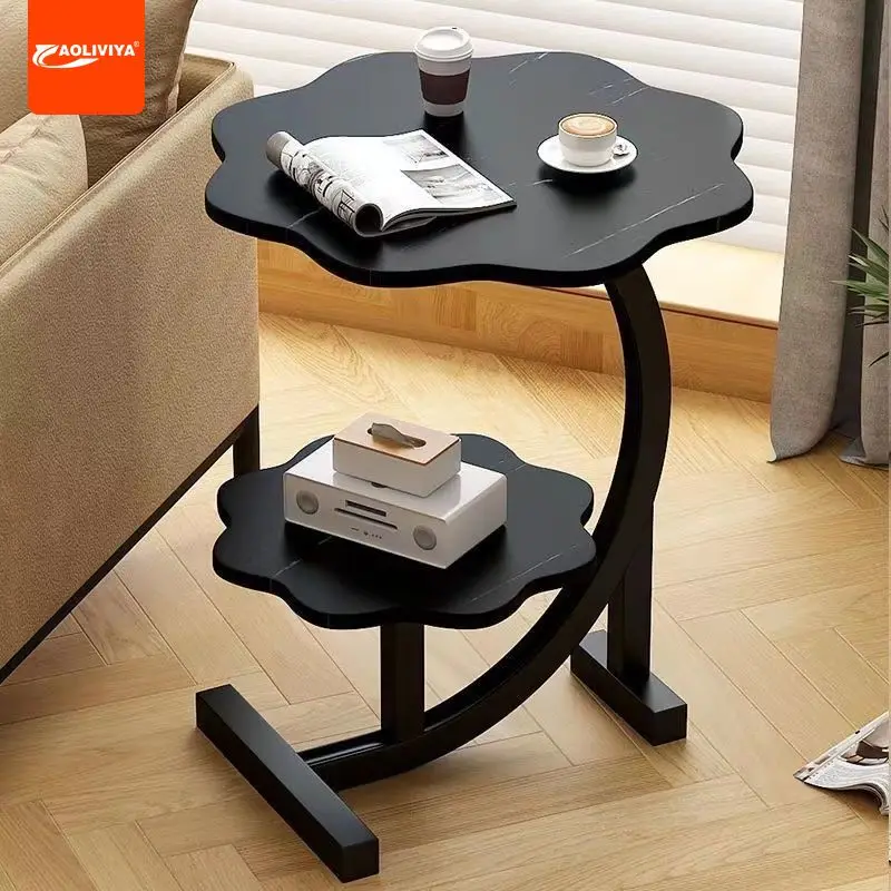 

Aoliviya Home Bed Head Small Coffee Table Modern Simple Shelf Bedside Table Bedroom Bedside Small Table Sofa Side