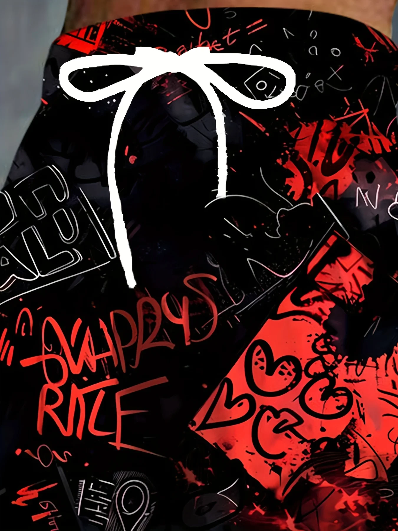 بنطال رياضي كازال 2025 للرجال مطبوع عليه جرافيتي سروال ركض بقصة ضيقة سروال صالة غير رسمي مع جيوب ملابس خروج للخريف والشتاء #4