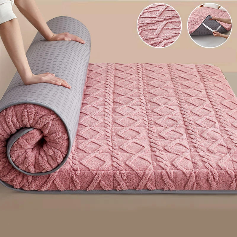 Lamb wool winter household thick warm mattress soft mattress autumn and winter bed mattress dormitory student mattress