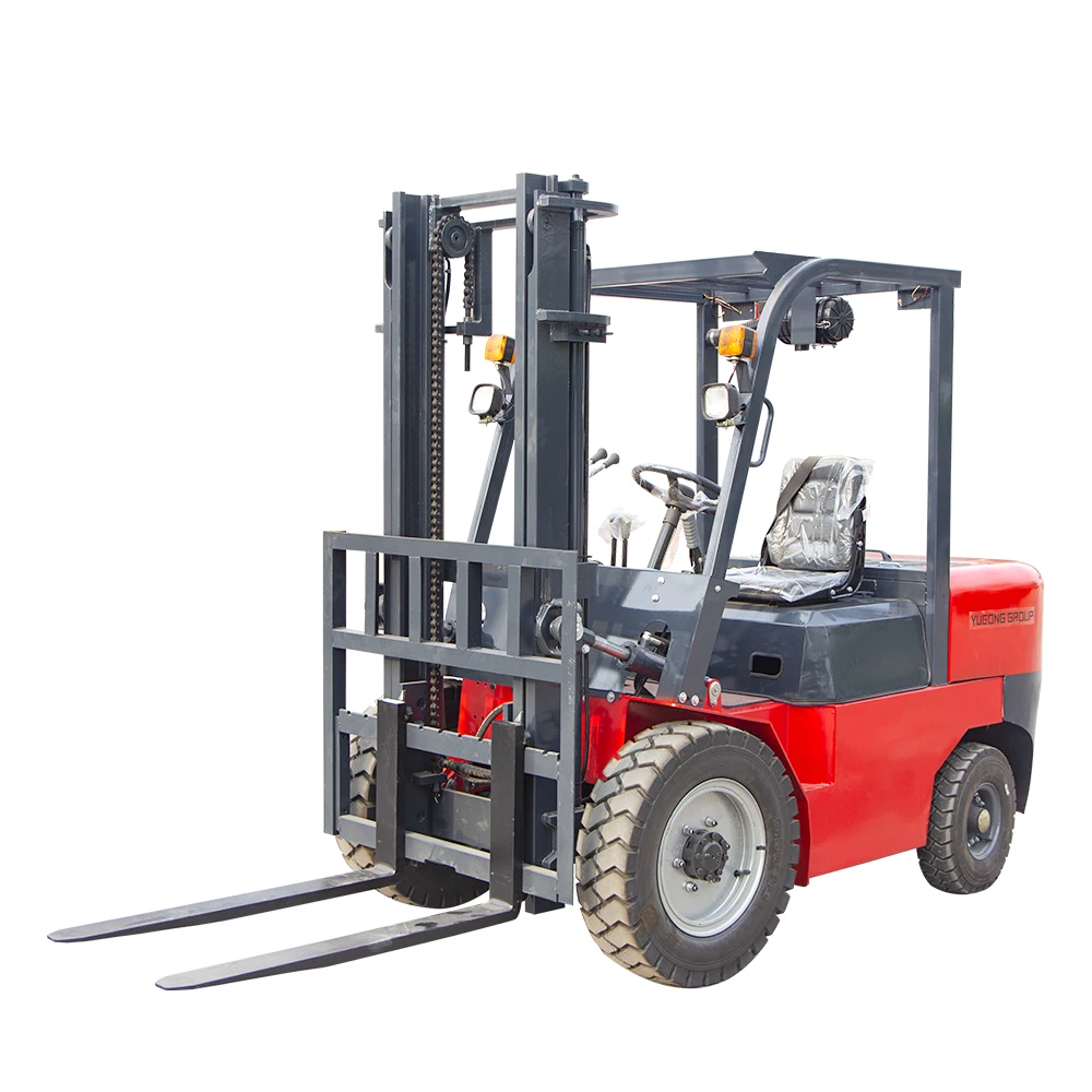 YGC-25 농업용 고품질 4륜 구동 디젤 지게차 2.5톤 고출력 카운터밸런스 지게차 유로 5 엔진 맞춤 제작