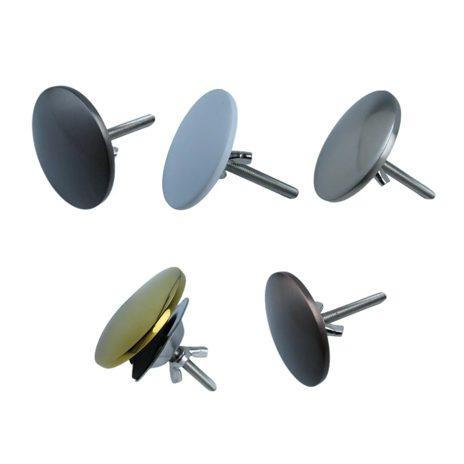 Universal Sink Hole Cover Leakproof Stainless Steel Bathroom Vanity Basin Cap Faucet Plug Decorative Plate Stopper