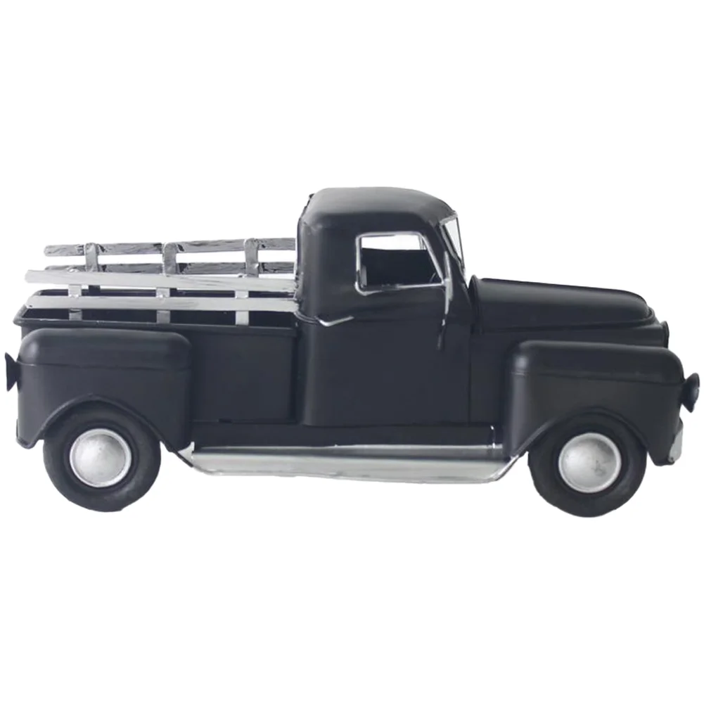 Antique Metal Car Model Decor Iron Vehicle Ornament For Home TV Cabinet Bar Tabletop Display Black Cream White Lemon Yellow