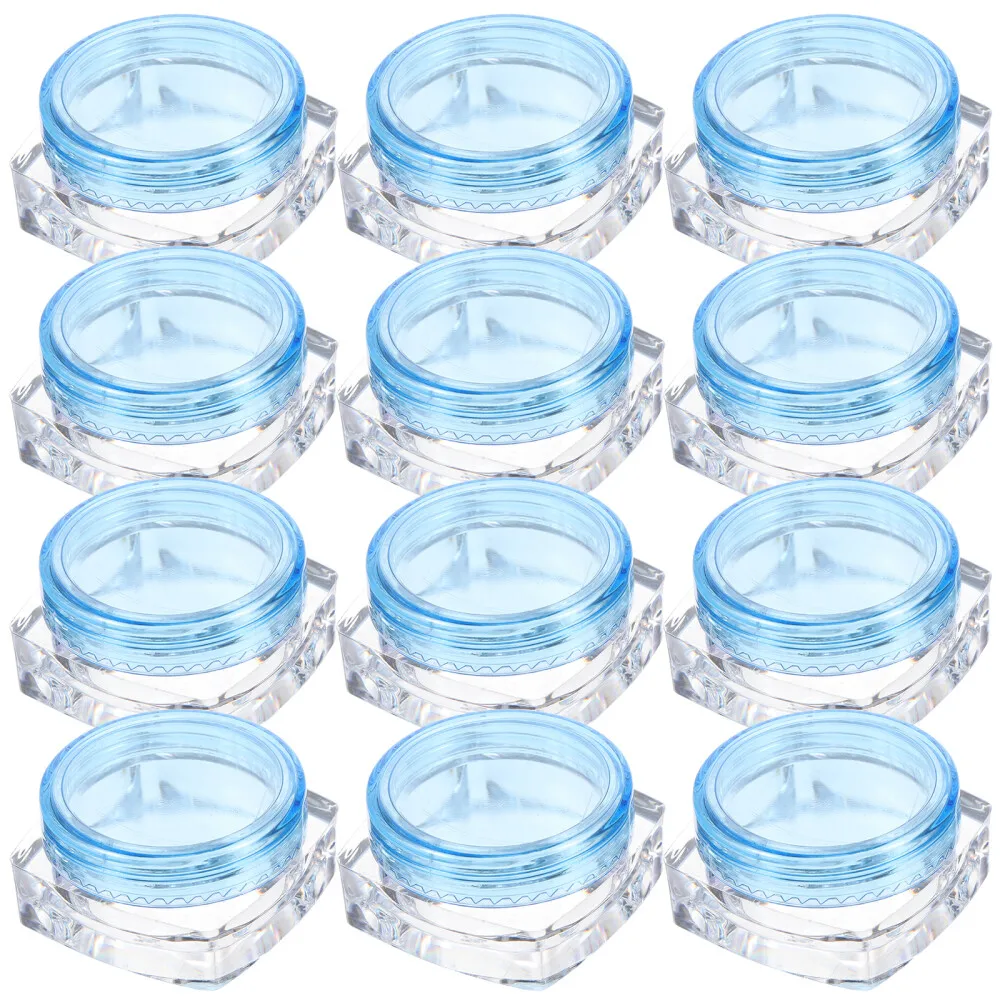 50 Stück 2g 3g Leere Plastik-Make-up-Behälter Leere Quadratische Dosen Auslaufsichere Creme-Kosmetikflaschen Probenbehälter mit Deckeln – Detail 1