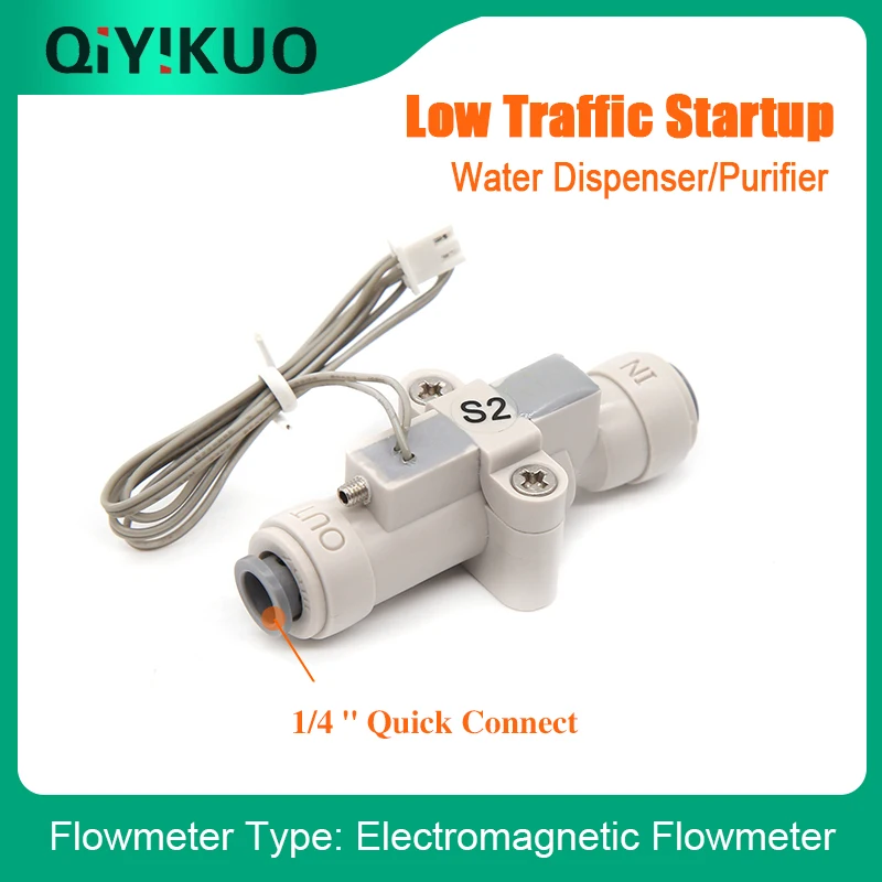 1/4＂ Quick Connect Water Flow Switch Low Traffic Startup Start Normally Open Signal Dispenser Pure Machine Tea Table