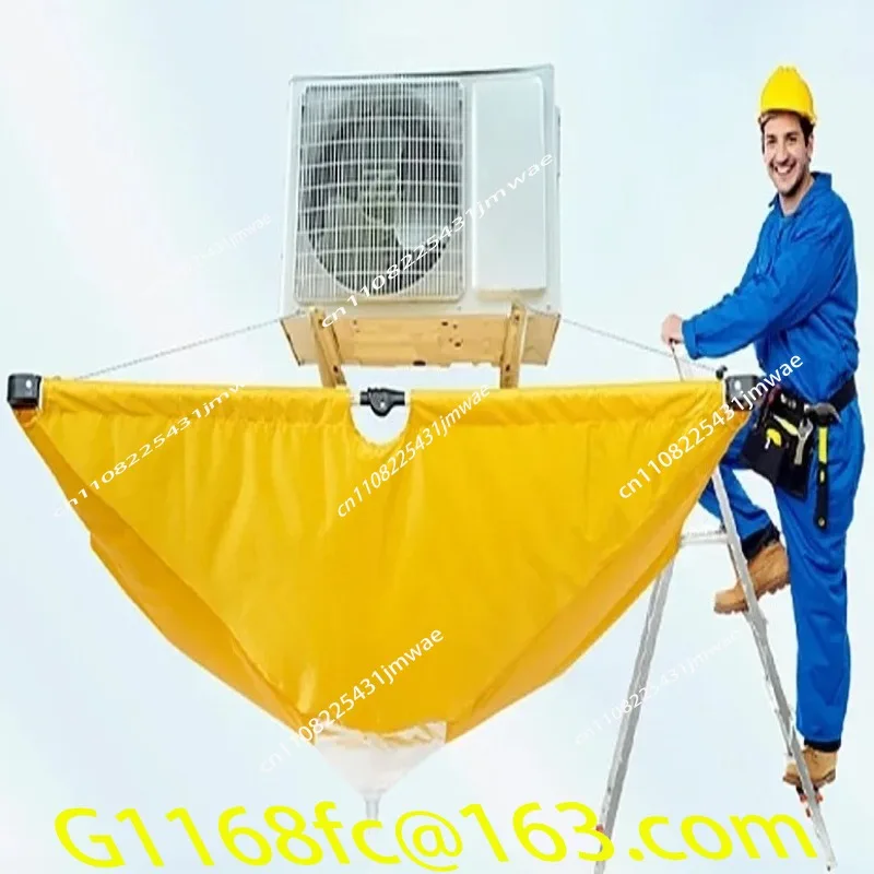 Image of Hochwertige Klimaanlage, Deckenventilator, Spuleinheit, Reinigung, wasserdichte Abdeckung