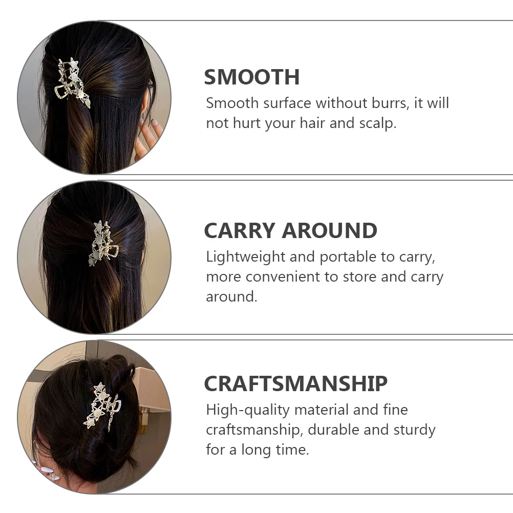 

Rhinestone Jaw Clip Pearl Decorated Hair Claw Clamp Zinc Alloy Women Headdress Accessories Lightweight Portable Hairpin Holder