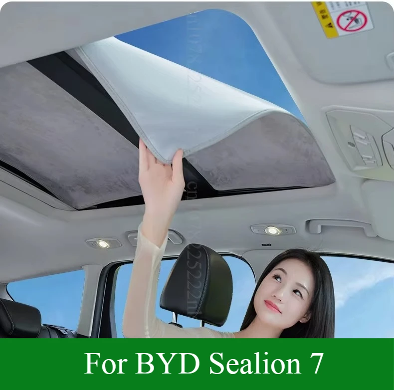 

Car Skylights Sunshade Cover For BYD Sealion 7 Sea Lion 07 Accessories Roof Racks Tents Anti UV Protection Auto Parts Roof Racks