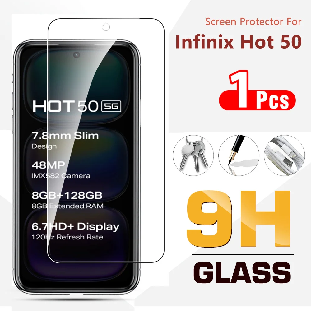 For Infinix Hot 50 Potective glass on InfinixHot 50 infinixHot50 50hot 5G screen protector 6.7 inches phone front tempered film