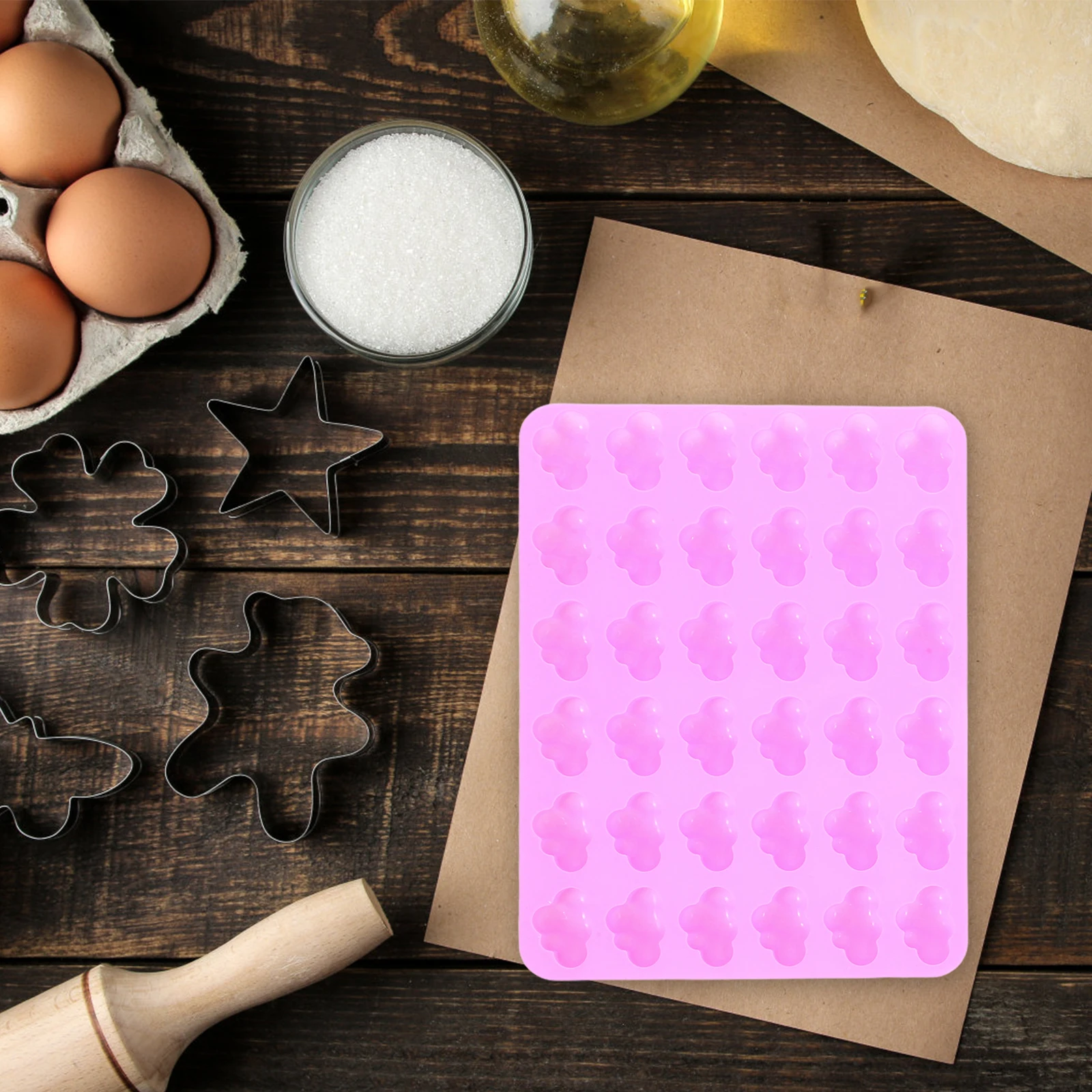 

2Pcs Cloud Shape Silicone Mold Chocolate Candy Baking Tool Fondant Mold Non-Stick Silicone Baking Supplies Fondant Molds